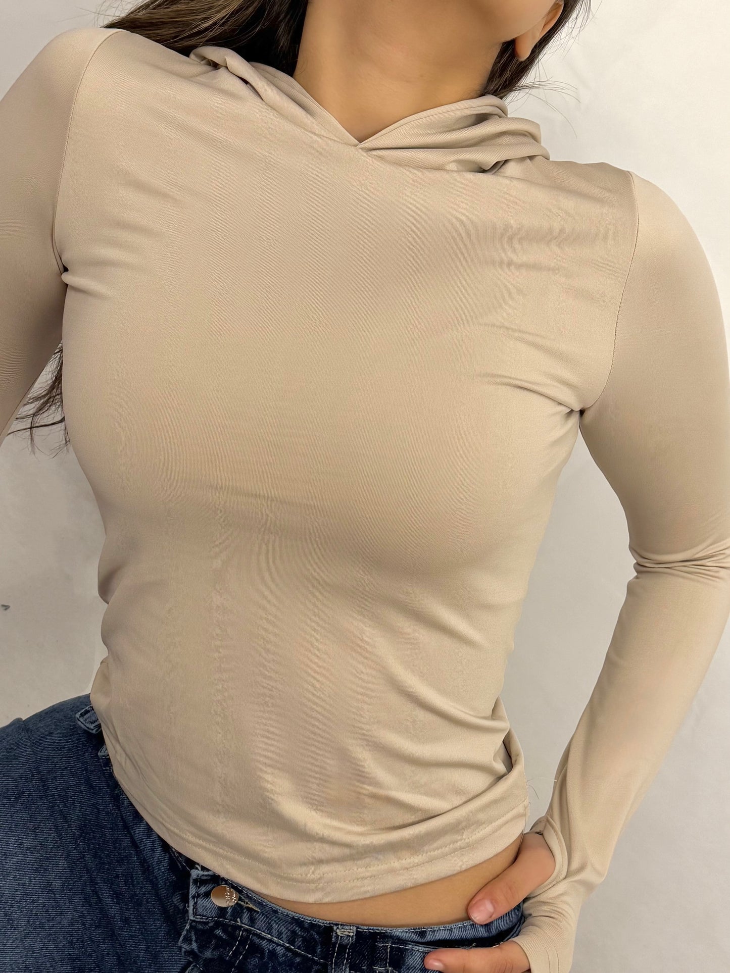 Hooded basic top code(791)
