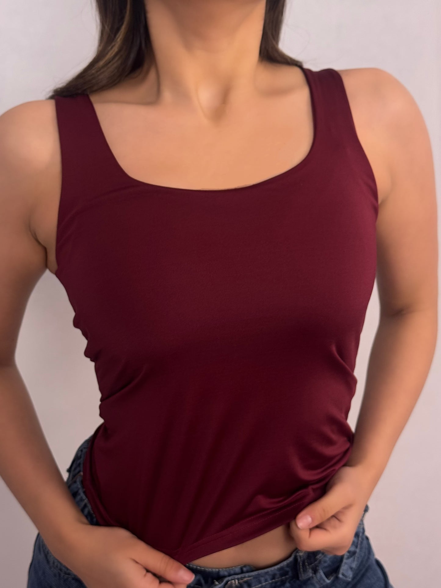 sleeveless basic top code(750)