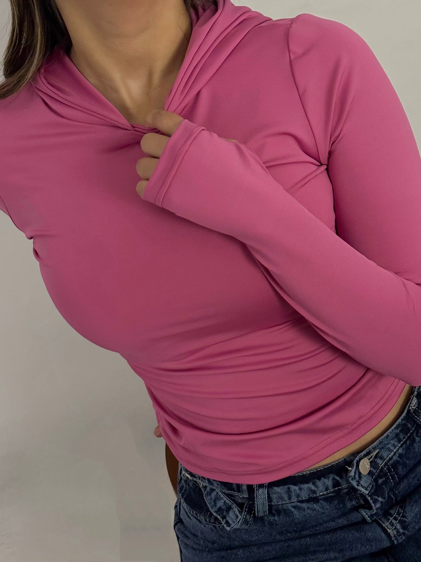 Hooded basic top code(791)