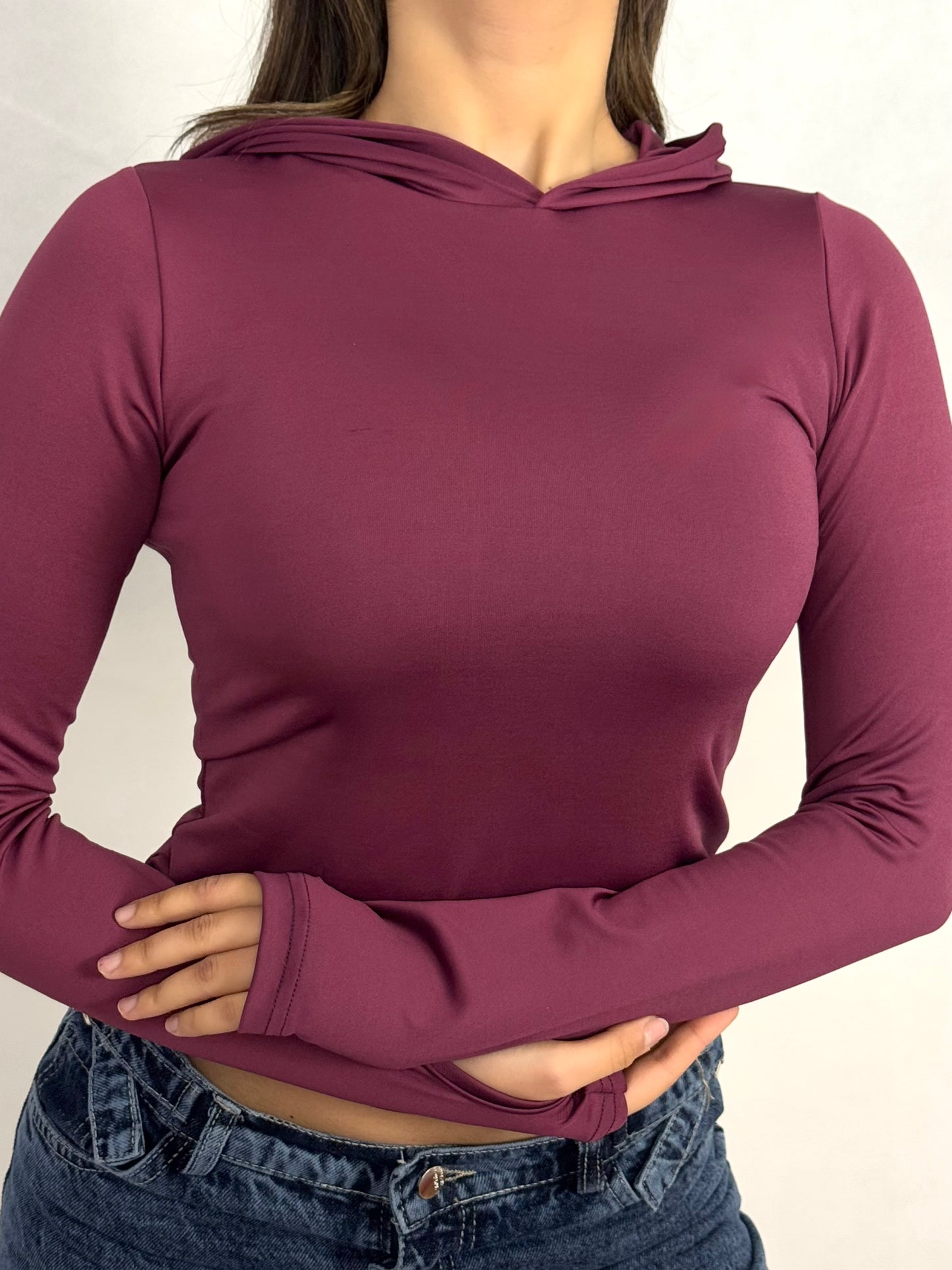 Hooded basic top code(791)
