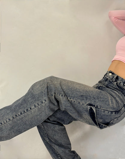 Dirty washed jeans