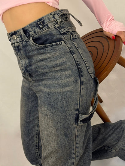 Dirty washed jeans