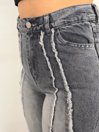 Gray stripe Jeans