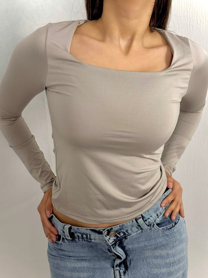 Square neck basic top code(757)