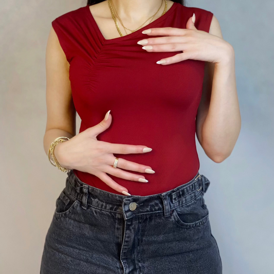 Asymmetrical basic top code(846)
